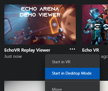 How to launch in 2D mode Oculus Store